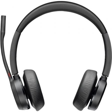 --Auriculares Inalámbricos Poly Voyager 4320 + Adaptador BT700 + Base de Carga/ con Micrófono/ Bluetooth/ Negros-