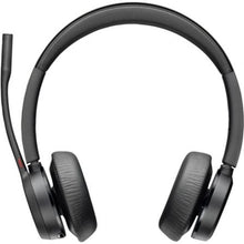 --Auriculares Inalámbricos Poly Voyager 4320 + Adaptador BT700 + Base de Carga/ con Micrófono/ Bluetooth/ Negros-