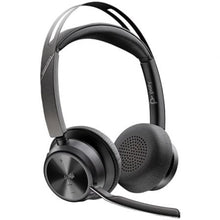 --Auriculares Inalámbricos Poly Voyager Focus 2 para Microsoft Teams + Adaptador USB-C-A + Soporte de Carga/ con Micrófono/ Bluetooth/ Negro-