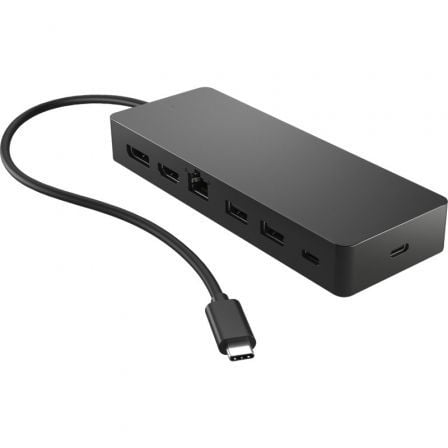 --Docking USB Tipo-C HP 50H55UT/ 1xUSB Tipo-C/ 2xUSB/ 1xHDMI 4K/ 1xDisplayPort/ 1xRJ45/ 1xUSB Tipo-C PD/ Negro y Azul-