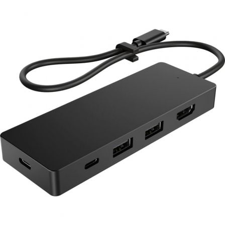 --Docking USB Tipo-C HP G3/ 2xUSB/ 1xUSB Tipo-C/ 1xHDMI 4K/ 1xUSB Tipo-C PD/ Negro-