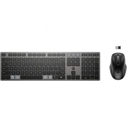--Teclado y Ratón Inalámbricos HP Combo 725 Multidispositivo-