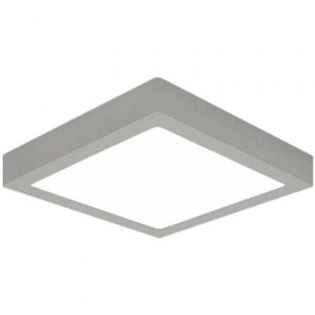 --Downlight Iglux SUP-102413-FS/ Cuadrado/ Ø170x170x35mm/ Potencia 13W/ 1020 Lúmenes/ 3000ºK/ Plata-
