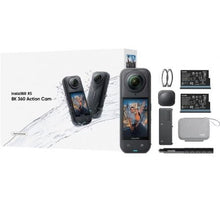 --Cámara Digital Deportiva Insta360 X5 Essecial Kit/ 8K/ Ángulo de visión 360º/ Negra-