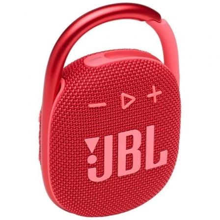 --Altavoz con Bluetooth JBL Clip 4/ 5W/ 1.0/ Rojo-