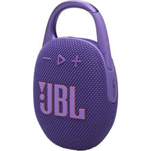 --Altavoz con Bluetooth JBL Clip 5/ 7W/ 1.0/ Púrpura-