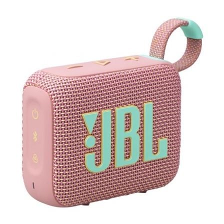 --Altavoz con Bluetooth JBL GO 4/ 4.2W/ 1.0/ Rosa-