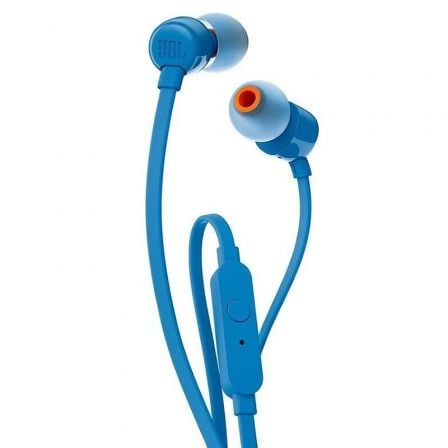 --Auriculares Intrauditivos JBL Tune 110/ con Micrófono/ Jack 3.5/ Azules-