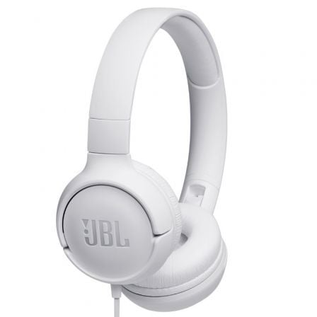 --Auriculares JBL Tune 500/ con Micrófono/ Jack 3.5/ Blancos-
