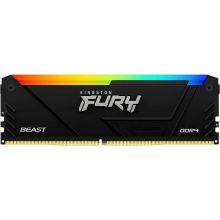 --Memoria RAM Kingston FURY Beast RGB 8GB/ DDR4/ 3200MHz/ 1.35V/ CL16/ DIMM-