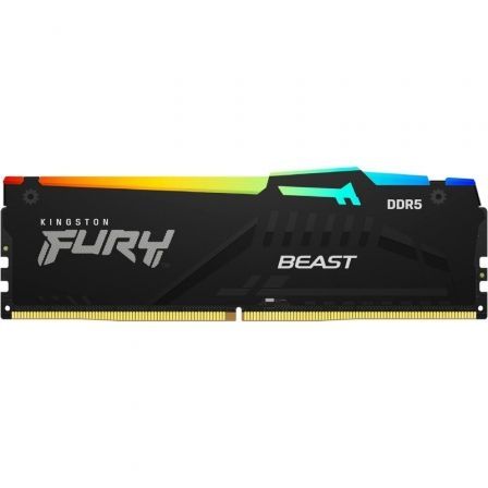 --Memoria RAM Kingston FURY Beast RGB 16GB/ DDR5/ 6000MHz/ 1.35V/ CL36/ DIMM-
