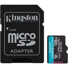 --Tarjeta de Memoria Kingston CANVAS Go! Plus 128GB microSD XC con Adaptador/ Clase 10/ 200MBs-