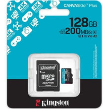 -2-Tarjeta de Memoria Kingston CANVAS Go! Plus 128GB microSD XC con Adaptador/ Clase 10/ 200MBs-2