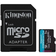 --Tarjeta de Memoria Kingston CANVAS Go! Plus 1TB microSD XC con Adaptador/ Clase 10/ 200MBs-