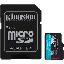 --Tarjeta de Memoria Kingston CANVAS Go! Plus 256GB microSD XC con Adaptador/ Clase 10/ 200MBs-