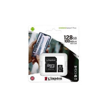 -2-Tarjeta de Memoria Kingston CANVAS Select Plus 128GB microSD XC con Adaptador/ Clase 10/ 100MBs-2