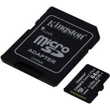 -1-Tarjeta de Memoria Kingston CANVAS Select Plus 64GB microSD XC con Adaptador/ Clase 10/ 100MBs-1
