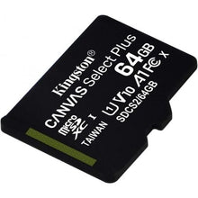 -1-Tarjeta de Memoria Kingston CANVAS Select Plus 64GB microSD XC/ Clase 10/ 100MBs-1