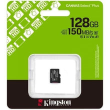 -2-Tarjeta de Memoria Kingston CANVAS Select Plus 128GB microSD XC/ Clase 10/ 150MBs-2