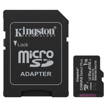 --Tarjeta de Memoria Kingston CANVAS Select Plus 1TB microSD XC con Adaptador/ Clase 10/ 150MBs-