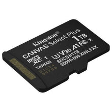 -1-Tarjeta de Memoria Kingston CANVAS Select Plus 1TB microSD XC/ Clase 10/ 150MBs-1