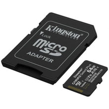 -1-Tarjeta de Memoria Kingston CANVAS Select Plus 64GB microSD XC con Adaptador/ Clase 10/ 100MBs-1
