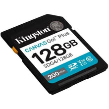 -1-Tarjeta de Memoria Kingston CANVAS Go! Plus 128GB SD XC/ Clase 10/ 200MBs-1