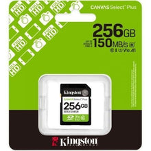 -2-Tarjeta de Memoria Kingston CANVAS Select Plus 256GB SD XC/ Clase 10/ 150MBs-2