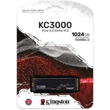 -2-Disco SSD Kingston KC3000 1TB/ M.2 2280 PCIe Gen4/ con Disipador de Calor/ Full Capacity-2