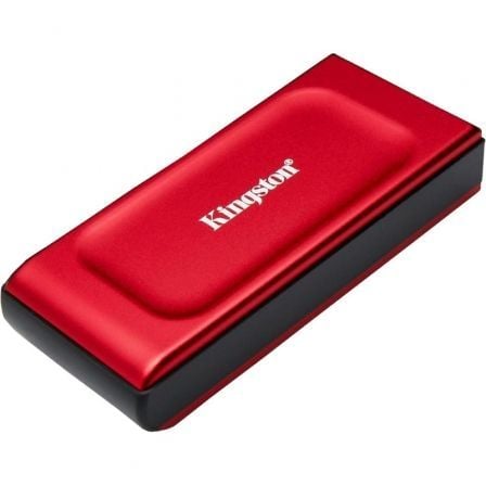 --Disco Externo SSD Kingston XS1000 1TB/ USB 3.2/ Rojo-