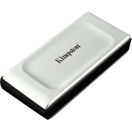 --Disco Externo SSD Kingston SXS2000 2TB/ USB 3.2/ Plata-