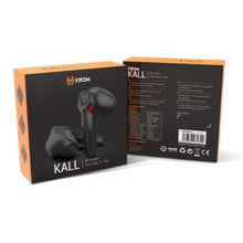 -4-Auriculares Bluetooth Krom Kall con estuche de carga/ Autonomía 4h/ Negros-4