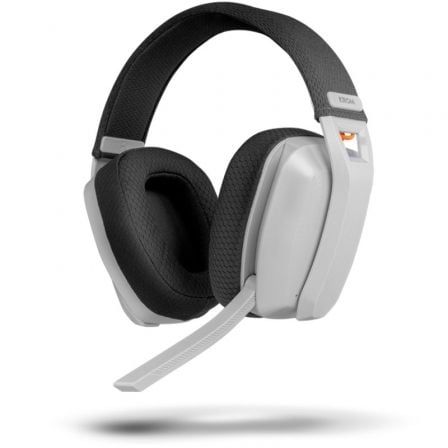 --Auriculares Gaming Inalámbricos con Micrófono Krom Kanji/ Bluetooth/ USB 2.0/ Blancos-