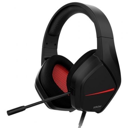 --Auriculares Gaming con Micrófono Krom Kopa Move/ Jack 3.5/ Negros-