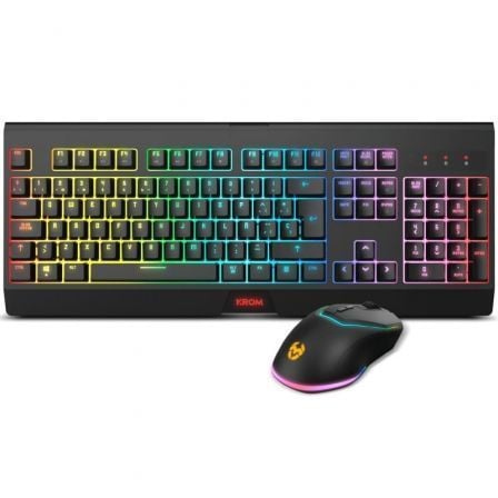 --Pack Gaming Krom Kabala/ Teclado + Ratón Inalámbricos-