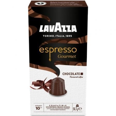 --Cápsula Lavazza Espresso Gourmet Chocolate para cafeteras Nespresso/ Caja de 10-