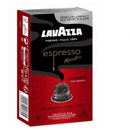 --Cápsula Lavazza Espresso Maestro Clásico para cafeteras Nespresso/ Caja de 10-