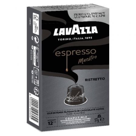 --Cápsula Lavazza Espresso Maestro Ristretto para cafeteras Nespresso/ Caja de 10-