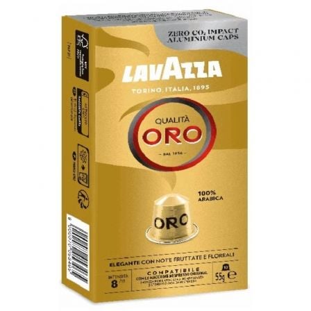 --Cápsula Lavazza Qualitá Oro para cafeteras Nespresso/ Caja de 10-