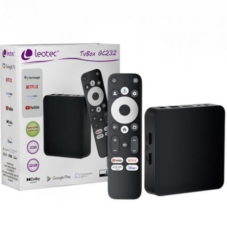 --Android TV Leotec TvBox 4K GC232/ 32GB-