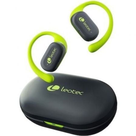 --Auriculares Deportivos Bluetooth Leotec Open Air Zenith Sport con estuche de carga/ Autonomía 6.5h/ Lima-