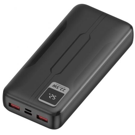 --Powerbank 20000mAh Leotec LEPOW20W22K/ 22.5W/ Negra-