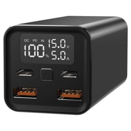 --Batería Externa/Powerbank Leotec PowerBank 20000mAh PD/ 65W/ Compatible con Portátiles-