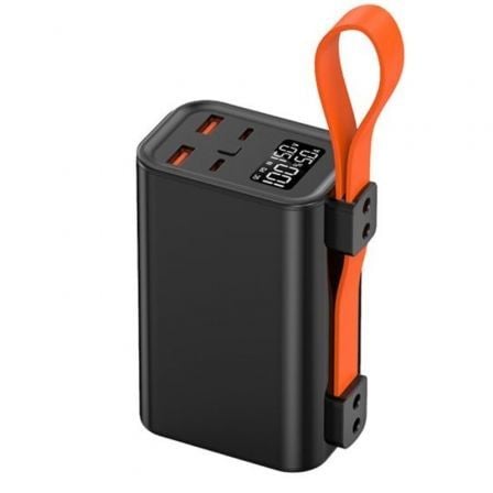 --Batería Externa/Powerbank Leotec PowerBank 30000mAh PD/ 100W/ Compatible con Portátiles-