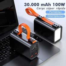 -3-Batería Externa/Powerbank Leotec PowerBank 30000mAh PD/ 100W/ Compatible con Portátiles-3