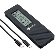 --Caja Externa para Disco SSD M.2 NVMe Leotec LEM2EXT01/ USB 3.2/ con Pantalla LCD-