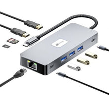 -1-Docking USB Tipo-C Leotec LEDS02/ 3xUSB/ 1xUSB Tipo-C/ 1xUSB Tipo-C PD/ 2xHDMI 4K/ 1xRJ45/ 1xLector Tarjetas SD y MicroSD/ Gris-1