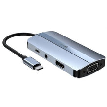 -1-Docking USB Tipo-C Leotec LEDS04/ 2xUSB/ 1xUSB Tipo-C/ 1xUSB Tipo-C PD/ 1xHDMI 4K/ 1xVGA/ 1xAudio/ Azul-1