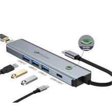 -1-Docking USB Tipo-C Leotec LEDS05/ 3xUSB/ 1xUSB Tipo-C PD/ 1xHDMI 4K/ Gris-1