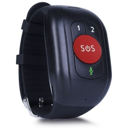 --Pulsera Smartband Leotec Senior Smart Band 4G/ Roja y Negra-